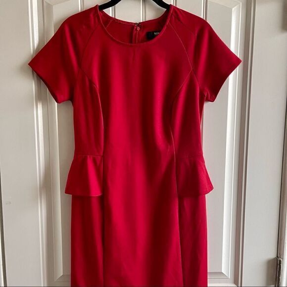 Mossimo Women's Red Vintage Refined Peplum Midi Dress; SZ S; NWOT - Picture 3 of 6